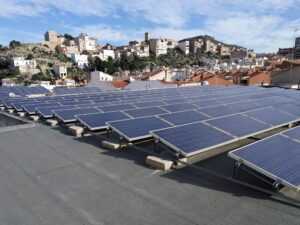 Las placas solares del edificio CIMA, en marcha Las placas solares del edificio CIMA, en marcha