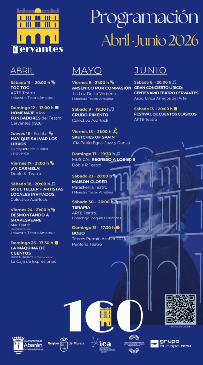 Cervantenario 3 programa abril junio 2026